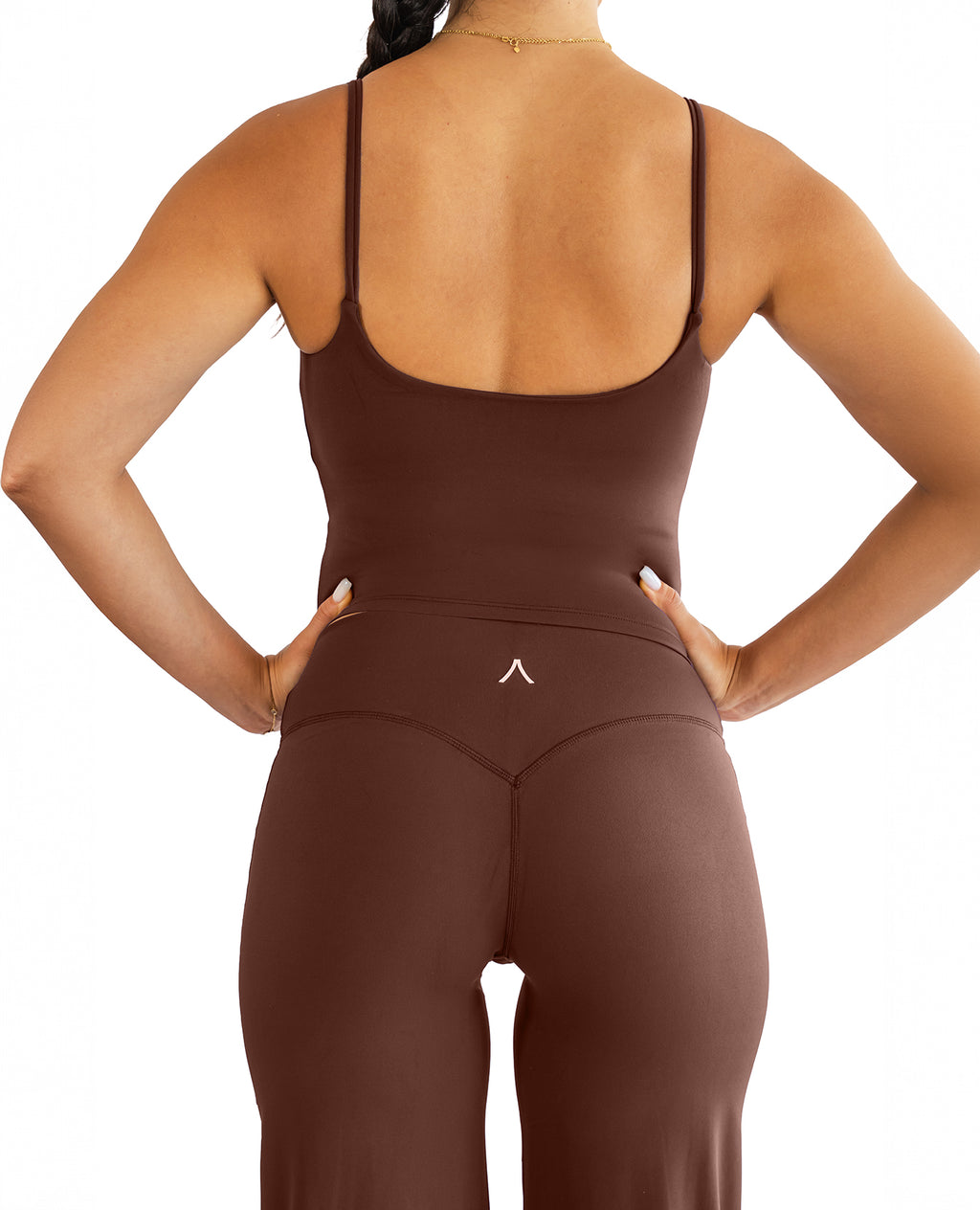 STRAPPY MID TANK TOP WITH BUILT IN BRA SHELF
