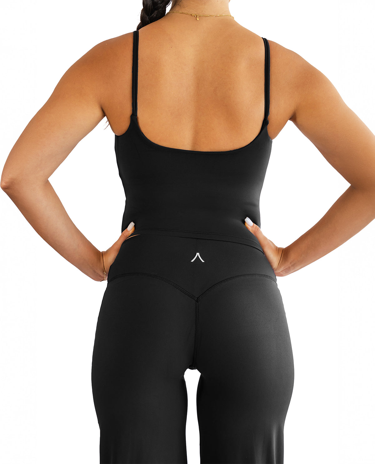 STRAPPY MID TANK TOP WITH BUILT IN BRA SHELF