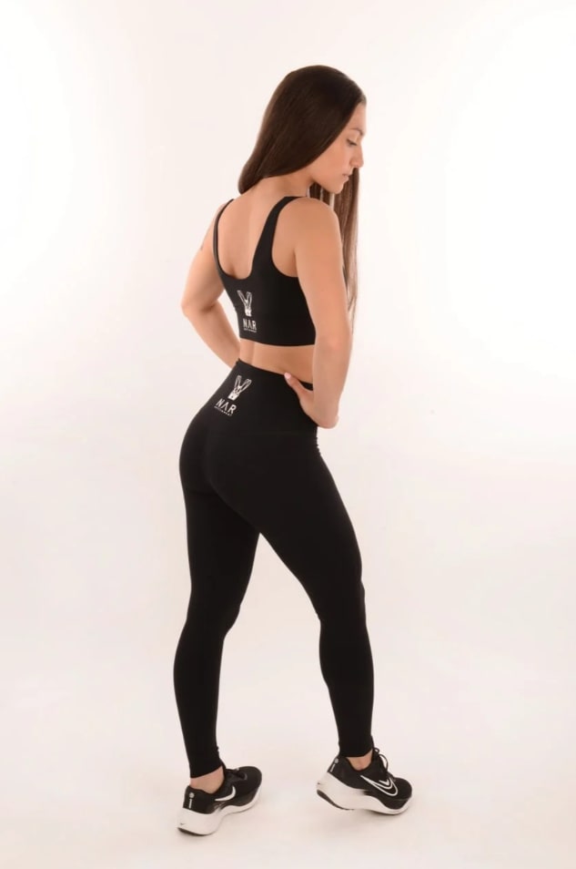 T line leggings ,High waisted, side pocket