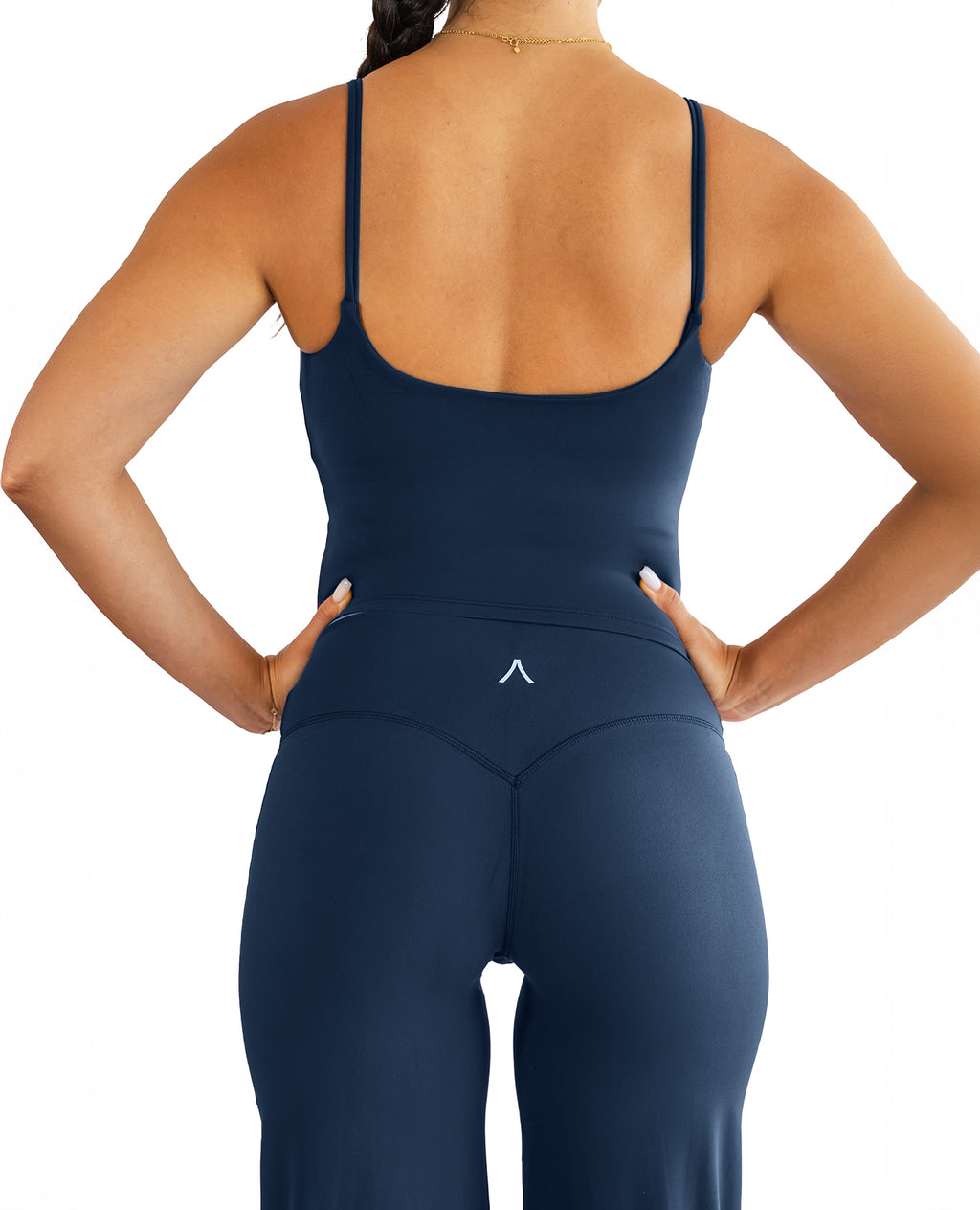 STRAPPY MID TANK TOP WITH BUILT IN BRA SHELF