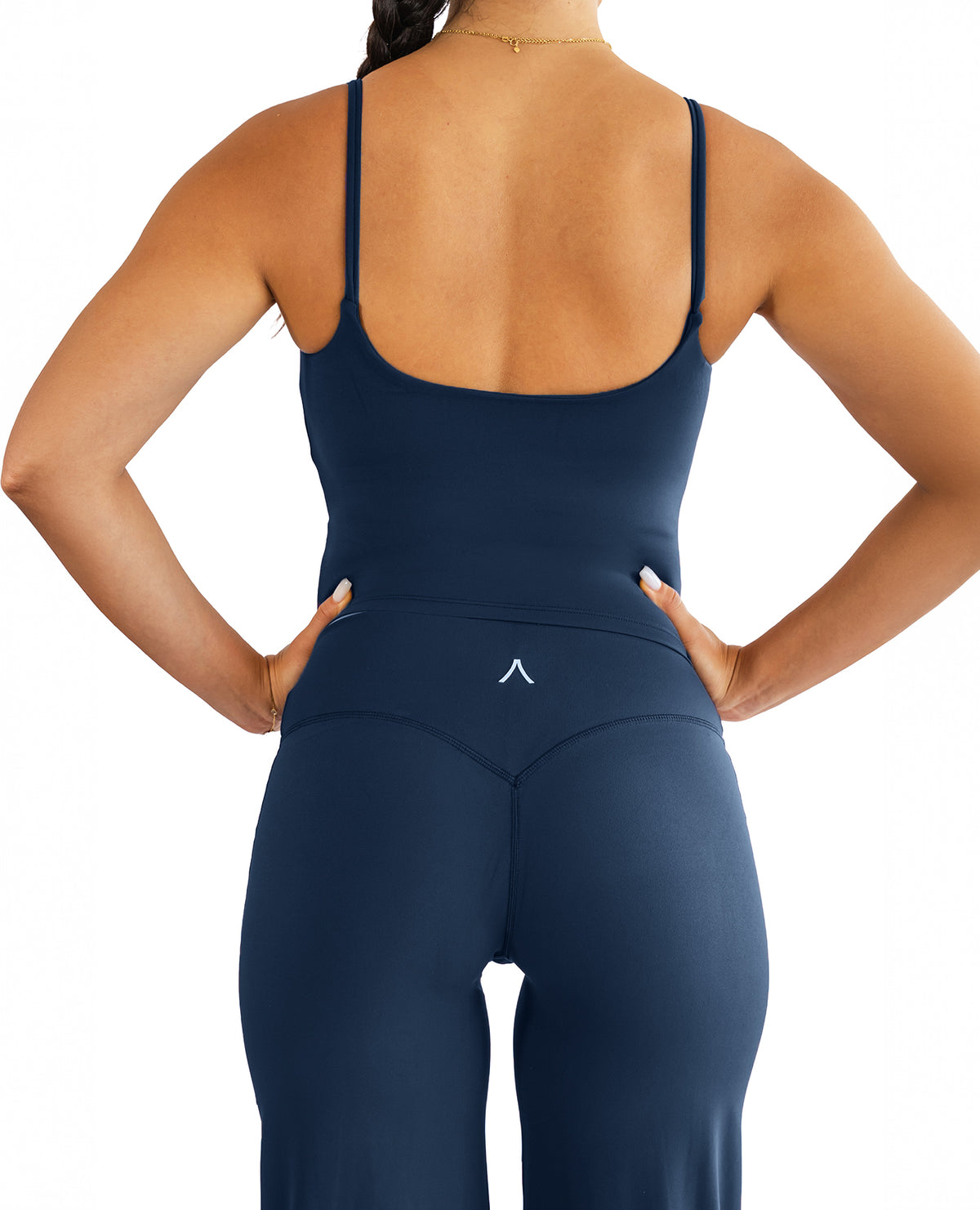 STRAPPY MID TANK TOP WITH BUILT IN BRA SHELF